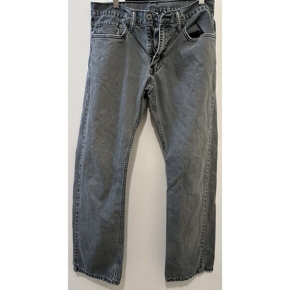 Levis Strauss 514 Jeans Mens 32 X 30 Gray Slim Straight Premium Denim - Picture 1 of 5